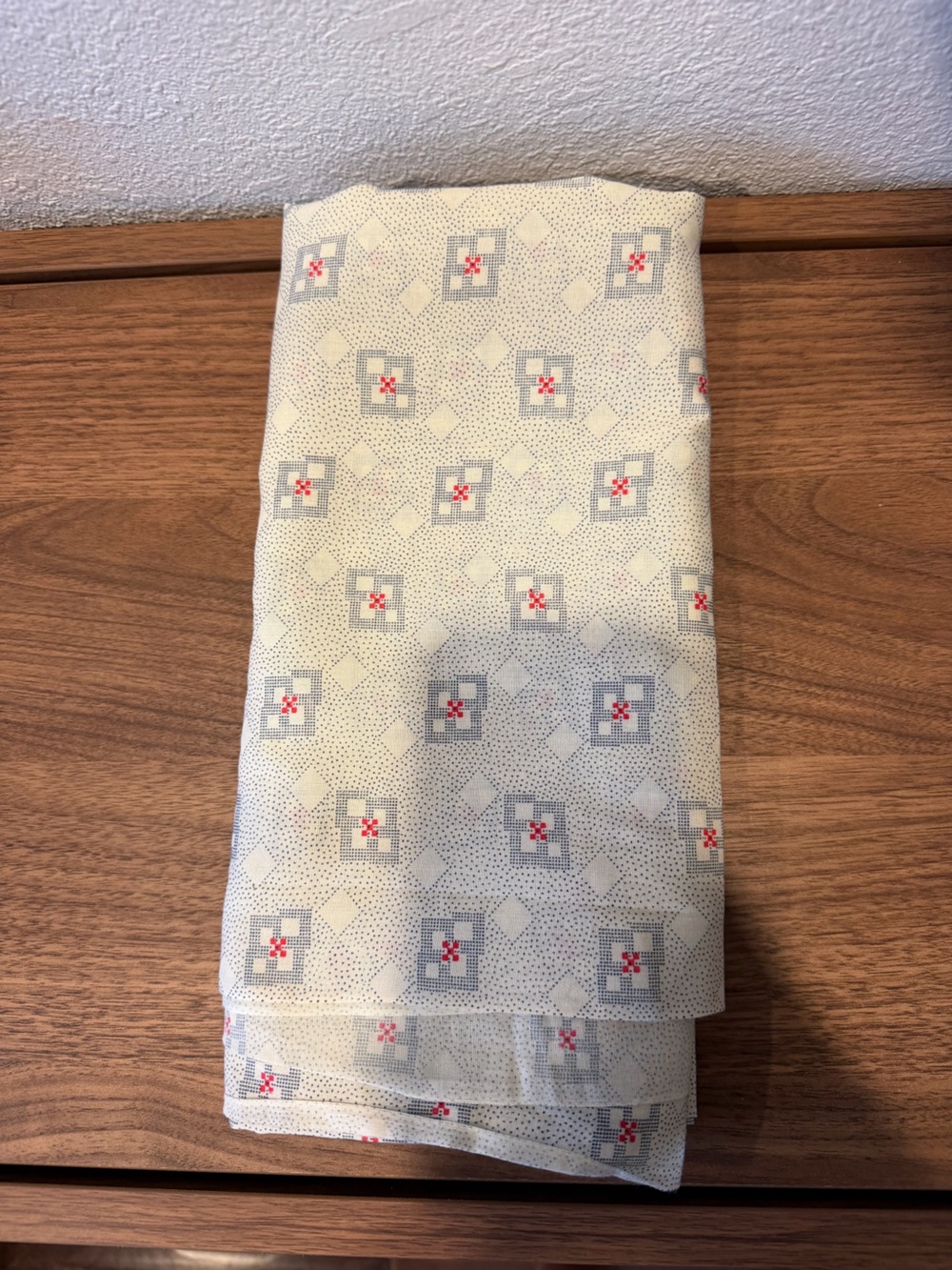 Geometric Diamond and Dot Fabric